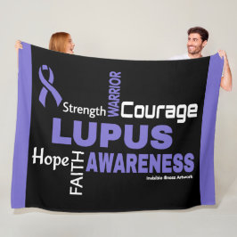 Woorden...Lupus Fleece Deken