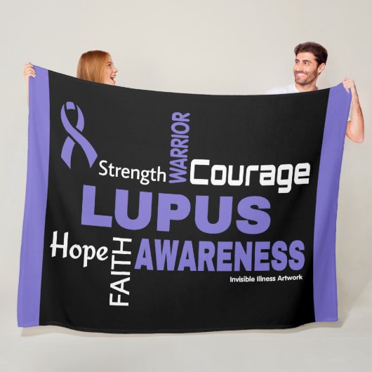 Woorden...Lupus Fleece Deken (In situ)