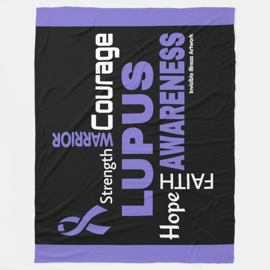 Woorden...Lupus Fleece Deken (Voorkant)