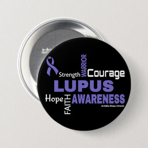 Woorden...Lupus Ronde Button 7,6 Cm