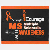 Woorden...MS Fleece Deken (Voorkant (Horizontaal))