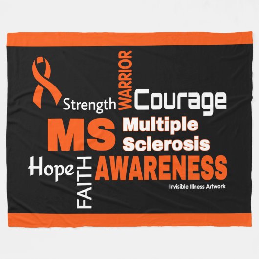 Woorden...MS Fleece Deken (Voorkant (Horizontaal))