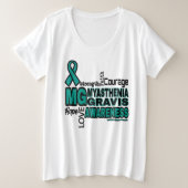 Woorden... Myasthenia Gravis Grote Maat T-shirt (Design voorkant)