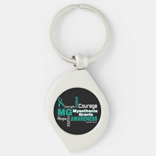 Woorden... Myasthenia Gravis Sleutelhanger (Voorkant)
