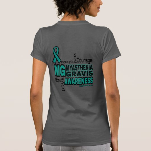 Woorden... Myasthenia Gravis T-shirt (Achterkant)