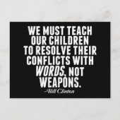 Woorden niet de hervorming van het Pistool van wap Briefkaart (Voorkant)