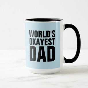WOORDEN OKAYEST DAD COFFEE MUGS CUPS MOK