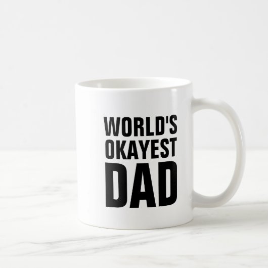 WOORDEN OKAYEST DAD COFFEE MUGS KOFFIEMOK (Rechts)