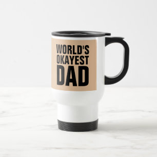 WOORDEN OKAYEST DAD TRAVEL COFFEE MUGS REISBEKER