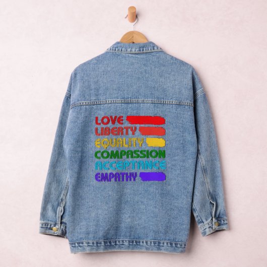 Woorden om door te leven denim jacket (Hangar)