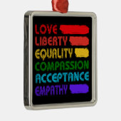 Woorden om door te leven metalen ornament (Rechts)