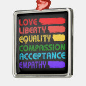 Woorden om door te leven metalen ornament (Links)