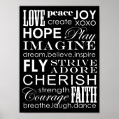 Woorden om door te leven poster (Voorkant)