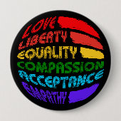 Woorden om door te leven ronde button 4,0 cm (Voorkant)