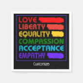 Woorden om door te leven servet (Voorkant)