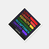 Woorden om door te leven servet (Hoek)