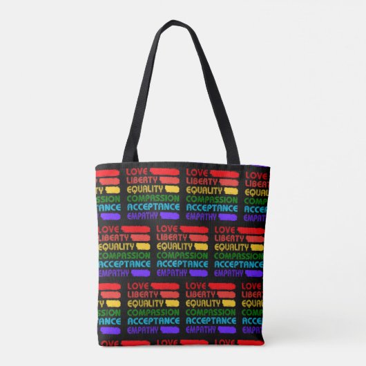 Woorden om door te leven tote bag (Achterkant)
