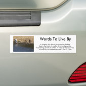 Woorden om langs te leven - Tao te Ching Guilin Wo Bumpersticker (Op auto)