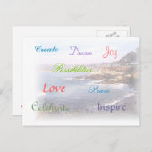 Woorden om te leven door briefkaart (Voorkant / Achterkant)