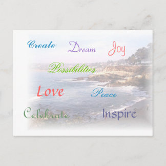 Woorden om te leven door briefkaart