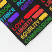 Woorden om te leven door Collectie Fleece Deken (Hoek)