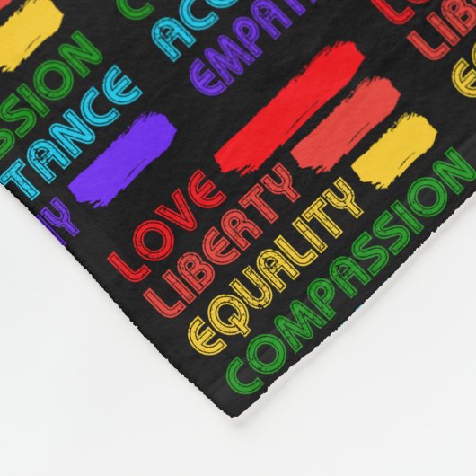 Woorden om te leven door Collectie Fleece Deken (Hoek)