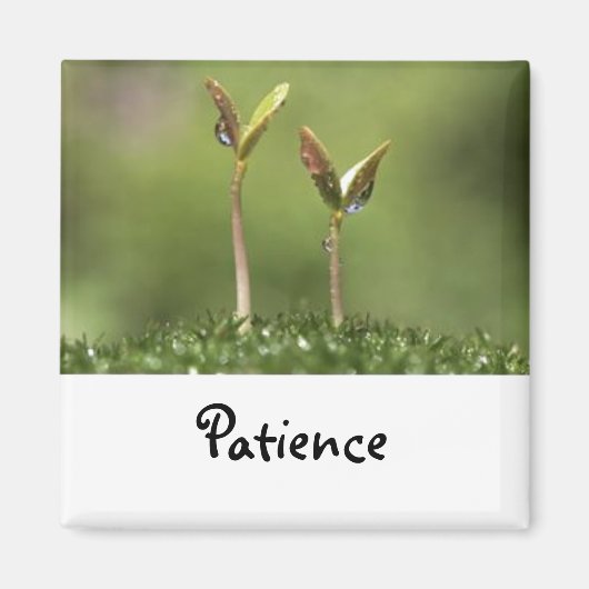 Woorden om te leven door: Patience magnet (Voorkant)