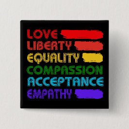 Woorden om te leven door Square Vierkante Button 5,1 Cm