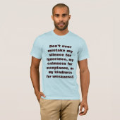 Woorden om te leven tegen.... t-shirt (Voorkant volledig)