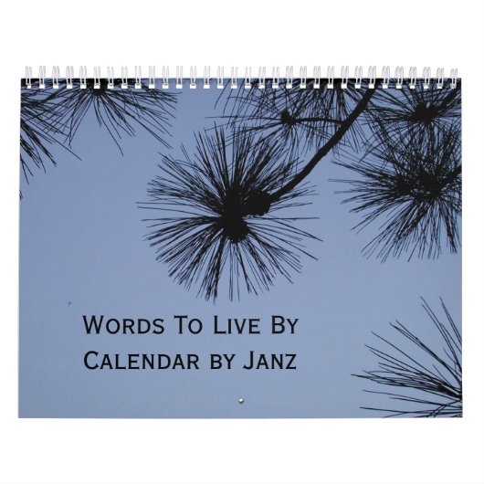 Woorden om te leven via een wandkalender door Janz Kalender (Hoes)