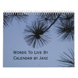 Woorden om te leven via een wandkalender door Janz Kalender