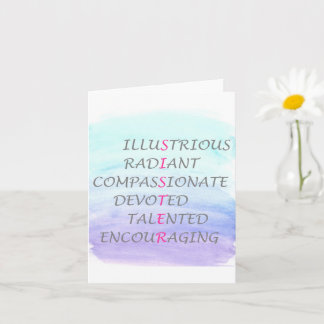 Woorden om zus te beschrijven kaart