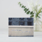 Woorden op de muur briefkaart (Staand voorkant)