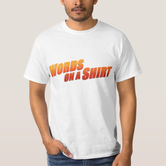 Woorden op een Shirt (Voorkant)