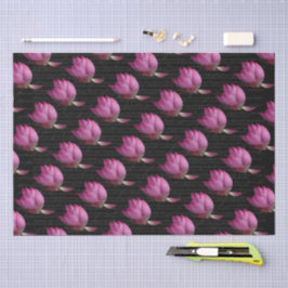 Woorden op Roze Lelies Tissuepapier