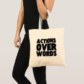 woorden over mensenrechten en sociale rechtvaardig tote bag (Voorkant (product))