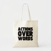 woorden over mensenrechten en sociale rechtvaardig tote bag (Voorkant)