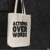 woorden over mensenrechten en sociale rechtvaardig tote bag