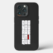 Woorden Pap Je bent uniek Case-Mate iPhone Case (Achterkant)