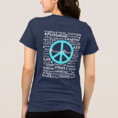 Woorden Pickle Vrede Tri-Blend Shirt (Achterkant)