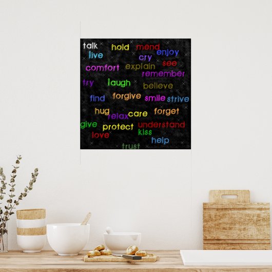 Woorden Poster (Keuken)