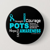 Woorden...POTS Ronde Button 7,6 Cm (Voorkant)