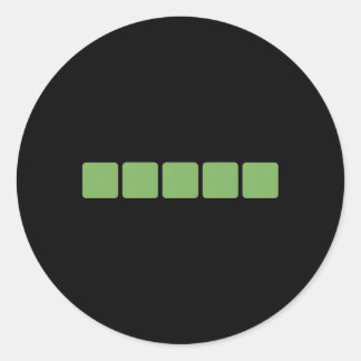 Woorden Ronde Sticker