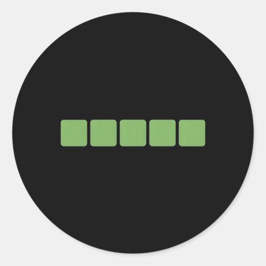 Woorden Ronde Sticker (Voorkant)