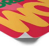 Woorden (rood) Poster (Hoek)