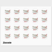 Woorden Schrijven Ronde Sticker (Vel)