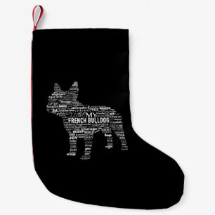 Woorden T manieren om mijn Franse Bulldog Gift te  Kleine Kerstsok