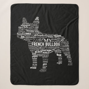 Woorden T manieren om mijn Franse Bulldog Gift te Sherpa Deken