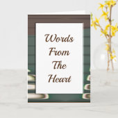 "Woorden uit het hart" (voor ingesloten woorden) Kaart (Gele Bloem)