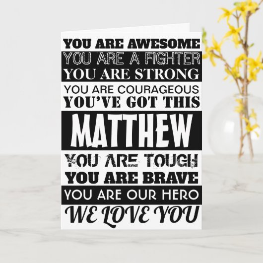 Woorden Van Aanmoediging Beterschap Gauw Zwart Ges Kaart (Gele Bloem)